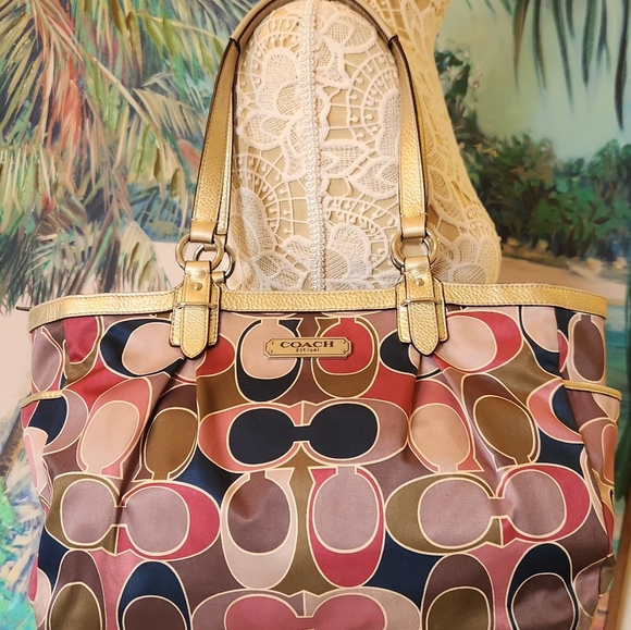 Coach Bag- Free matching Wallet! Check out those colors! - Picture 11 of 16